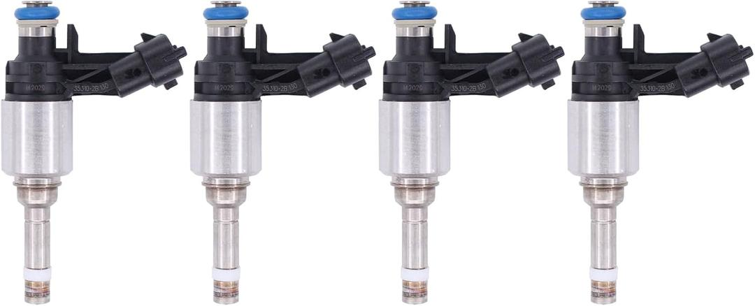 ApplianPar 4Pcs Fuel Injectors for Accent Veloster Rio Soul 2012 2013 2014 2015 2016 2017