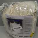 ELKCA Luxury Cream Velvet Curtain Valances for Living Room with Beads(118inch,1 Panel)