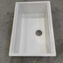 Fulorni 30"x19" Granite Composite Kitchen Sink - White Undermount Ledge Workstation Quartz Classic Under Counter Single Bowl Basin