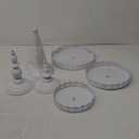 3 Pcs Cake Stand, White Cake Stand Set Disc Diameter 8" 10" 12", Perfect Dessert Table Display Set, Cupcake&Cake Stands for Party, Wedding, Birthday, Baby Shower, Anniversary (Metal)