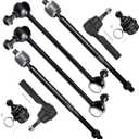 SCITOO 8pcs Front Suspension Kit Inner Outer Tie Rod End fit 2009-2015 for Dodge Journey Lower Ball Joint Sway Bar Link