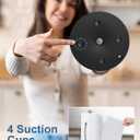 SMARTAKE Paper Towel Holder, Paper Towel Dispenser Standing Weighted Base Non Slip, Spring Arm for Easy Tear, Stainless Steel Paper Towel Holder for Home Kitchen Countertop Tabletop, Silver