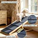 Wooden Dog Ramp for Couch, Foldable Pet Ramp for Small Dogs, 39.4" L