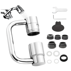 1440Â° Rotatable Faucet Aerator Extension, 2 Modes Universal Sink Faucet for Splash Reduction, 1080Â° Rotating Multifunctional U shaped faucet extender for Bathroom Sink Kitchen