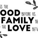 Family Bless The Family Beside Us Empowering Quote Wall Decal Decoration Religious Quotes Bible Verse Beautiful Family Prayers Lasts Years and Easily Removable - Size: 30 in(W) x 18 in(H)