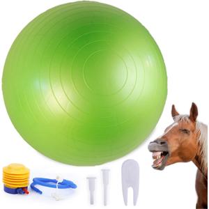 40 Inch Horse Ball Toy Mega Herding Ball Giant Horse Soccer, Pump Included (Green)