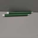 GenSwin Flameless Taper Candles Flickering with 10-Key Remote, Battery Operated Led 3D Wick Light Window Candles Real Wax, Christmas Home Wedding Decor(Green, 0.78 X 9.64 Inch)