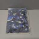 MECH-ENG Men's Graphic Print Mesh Athletic Shorts Basketball Streetwear Lightweight Drawstring Shorts with Pockets (Blue) S