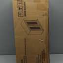 Smuxee White Bathroom Medicine Cabinet, Wall Mounted with Rattan Doors, 22.1" W x 23.6" H x 8.6" D, Adjustable Shelves, Wall Cabinet Over Toilet for Laundry Room Kitchen