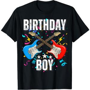 8th Birthday Rock Music Birthday Boy Musician Party Kids T-Shirt, Size 3T