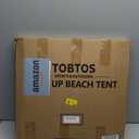 TOBTOS UPF 50+ Pop Up Beach Tent, Easy Set Up Beach Umbrella, Sun Shelter for 2-3 People UV Protection Portable Sunshade, Baby Canopy Cabana, Lightweight with Carry Bag, One Size
