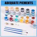 MXCFZX Sunset Beach Paint by Numbers kit for Adults Lighthouse on sea Beginner on Advanced Canvas Adult Paint by Number Kits,Easy Landscape Acrylic Paint Boat On Lake Crafts for Home Decor 10x14in