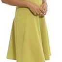 London Times Women's Versatile Crew Neck Bias Seamed Fit and Flare Dress Polished Chic Flattering Feminine 22W