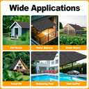 Shade Cloth - Garden Shade Mesh Netting with Grommets,Outdoor Sun Shade Cover for Pergola Patio Plants Greenhouse Chicken Coop Black Shading Rate 70% (8X10FT)