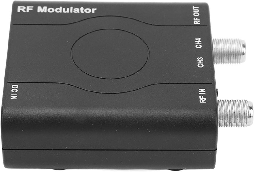 HDMI RF Modulator Adapter, RF Modulator HDMI Coaxial Converter, HDM61 HDMI to RF Modulator, Support NTSC Format Output,1080P PLL Control VHF Working Frequency