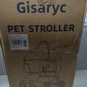 Dog Cat Stroller for Small/Medium Pets up to 50 lbs, 3-in-1 Foldable Pet Stroller with Detachable Carrier, Car Seat, Storage Basket, Cup Holder, Hanging Bag, Rain Cover, All-Terrain 4 Wheels (Khaki)