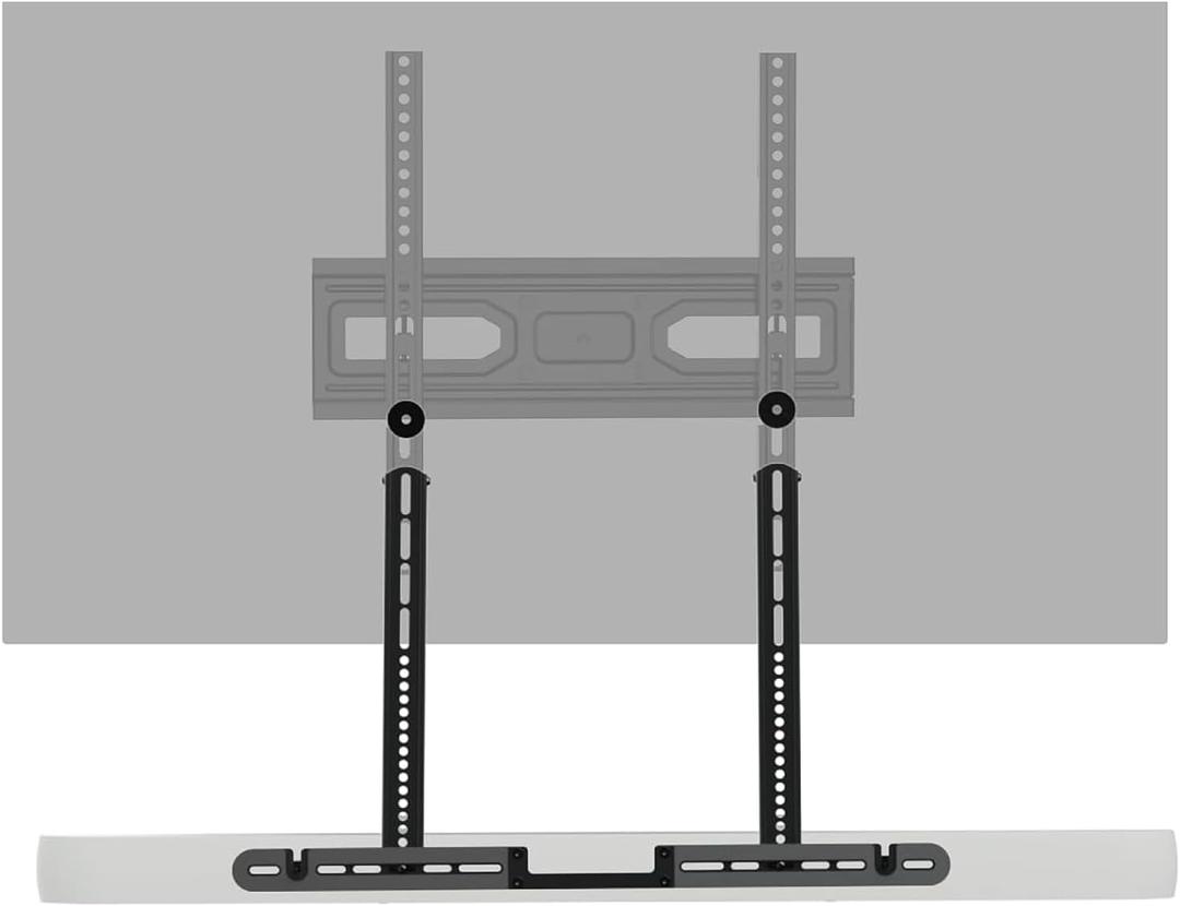 WALI Sonos Arc TV Mount for Sonos Arc & Sonos Arc Ultra, Soundbar Mounting Bracket up to 22 lbs, 2 Installation Under or Above TV, Hidden Design, Hardware Kit Included (Black)