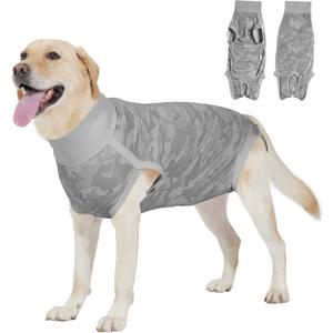 Dog Recovery Suit Female Spay, Dog Surgery Suit Male Neuter Onesie for Dogs, Grey, XL