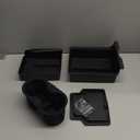 Ganluuree < Not Fit For 2025 NEW Model Y Launch Juniper And 2024 2025 Model 3 Highland > 4PCS Center Console Organizer Tray Cup Holder For 2021-2025 Tesla Model Y, 2021-2023 Tesla Model 3 Accessories