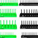 8PCS Socket Organizer Set, Socket Holder, 1/4", 3/8", 1/2" Metric & SAE Socket Tools Trays.