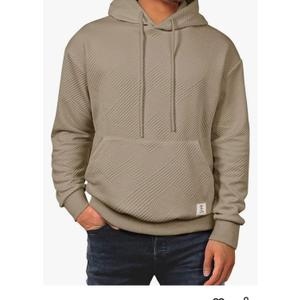 Men's Casual Soild Color Hooded Sweatshirts Geometric Texture Graphic Long Sleeve Pullover Hoodies, S Men's Casual Soild Color Hooded Sweatshirts Geometric Texture Graphic Long Sleeve Pullover Hoodies, S