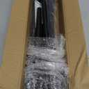 2 Pack Black Curtain Rods for Windows 28 to 48 inch, 5/8 inch Small Cafe Window Curtain Rods, Short Drapery Rod for Bedroom Kitchen (Size30-50 Inch, Matte Black)