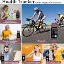 Fitness Tracker with 24/7 Heart Rate, Blood Oxygen, Sleep Tracker, 1.47''Waterproof Fitness Watch, Activity Tracker with Step Tracker for Women Men