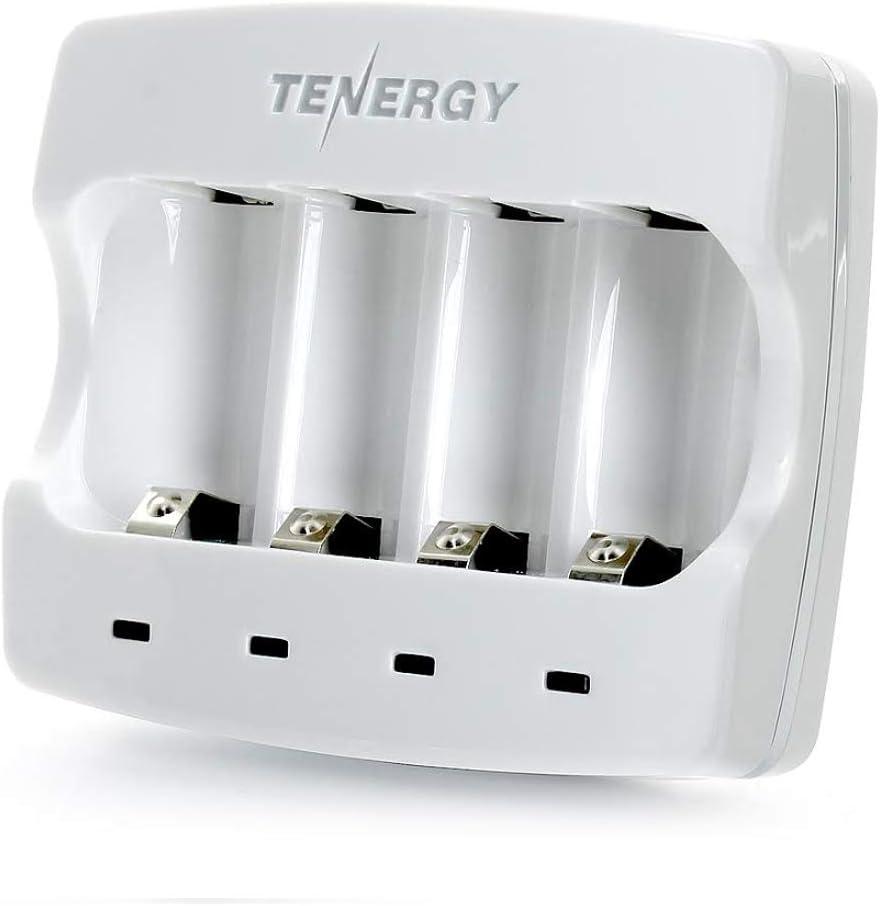 Tenergy Fast Charger ONLY for Arlo Certified Tenergy 3.7V 650mAh RCR123A Li-ion Rechargeable Battery, CE and FCC Certified