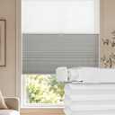 LazBlinds No Drill Cordless Cellular Shades, 30" W x 64" H,Dove Grey