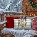 Nutcracker Christmas Decor Pillow Cover 12x20,Nutcracker Decor,Christmas Party Decorations Throw Pillow Covers for Couch Bed Home Bedroom Living Room