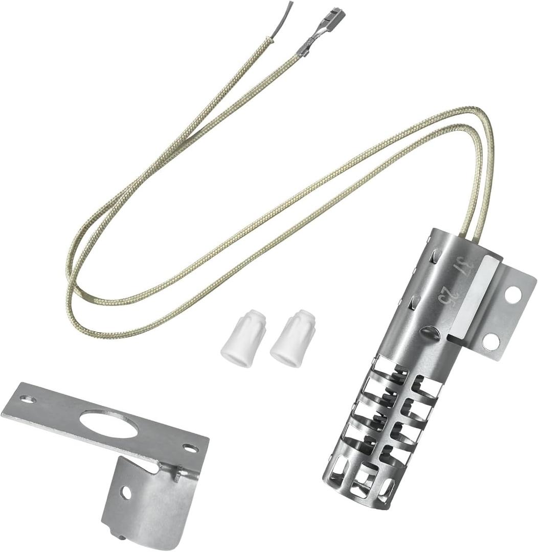 WB02X9154 GR403 Gas Range Oven Stove Round Ignitor Kit Compatible with GE, Hotpoint, Kenmore, Roper, Whirlpool  Replacement for WB2X9154 WB13K10027 WB13K3 WB13K4 300259 AP2014008 PS243425 PD00006763