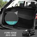 Cargo Cover for Ford Edge 2025-2015 Accessories Retractable Trunk Cover Security Shielding Shade Cargo Luggage Cover Trunk Privacy Protection (Carbon Fiber Texture)