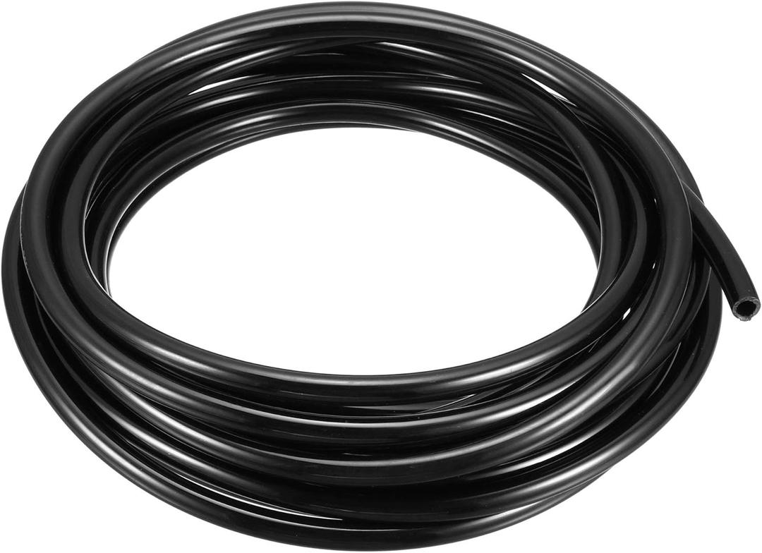 uxcell Pneumatic Air Tubing, 8mm OD x 5mm ID 5.5m(18Ft) PU Polyurethane Air Compressor Tubing Hose Pipe Black