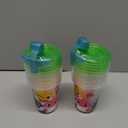 The First Years Take & Toss Pinkfong Baby Shark Sippy Cups - Reusable Toddlers Cups with Lids - Kids Party Pack with 2 Travel Caps - 10 Oz - 10 Count
