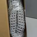 MIULEE Set of 2 Waffle Bathroom Rugs, Boho Bath Rugs Non Slip Washable, Super Absorbent Bath Mats, Ultra Soft Rubber Backed Shower Mats for Bathroom Floor, Tub and Shower, Light Grey, 17"x24"+18"x30"