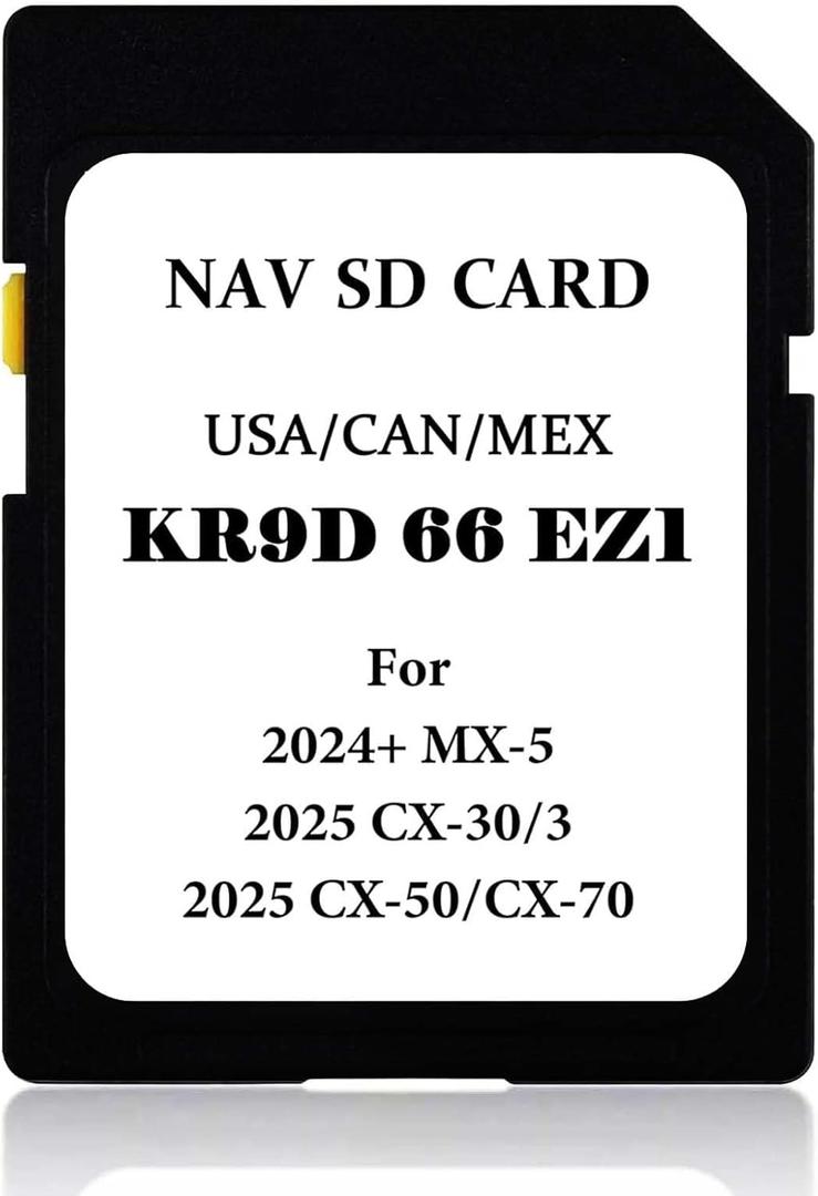 2025 CX-30 CX-50 Latest Navigation SD Card Map Update, KR9D66EZ1 Navigation Accessories for 3/CX-30/CX-50/CX-70, 2024 MX-5, 2025 CX30, 2025 CX50