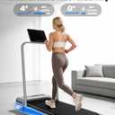 Yagud Walking Pad, Walking Pad Treadmill for Home Office, Portable Under Desk Treadmill with Remote Control and LED Display, Walking Jogging Running Machine