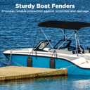 Ehaho Boat Fenders, Boat Bumpers for Docking, EVA Pontoon Bumpers with Integrated Locking Rope, Fit for Bass, Ski, Bowriders and Fishing Boats