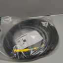 4200PSI Pressure Washer Hose 50FT with 3/8" Swivel Quick Connect for Cold/Hot Water, Kink Resistant Steel Wire Braided,1/4" Wear Resistant Power Washer Hose with 2 M22 14mm Adapter Set