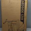 Baby Bassinet, 3 in 1 Bedside Bassinets for Baby, Bassinet Bedside Sleeper with Wheels, Adjustable Height with Rocking Mode, Breathable Mesh, Storage Basket, Easy Assemble & Folding (Dark Gray)