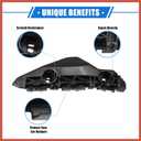 ACROPIX 1 Pair Bumper Mounting Support Bracket Compatible for Toyota Yaris 2007-2012, Left Right Bumper Retainer Set Plastic Black Car Parts