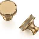 Ravinte 15 Pack 1-1/5"(30mm) Champagne Bronze Cabinet Knobs Knurled Dresser Drawer knobs Kitchen Cupboard Handles for Cabinet Hardware