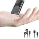128GB Magnetic Voice Activated Recorder - (9600Hrs) Digital Voice Recorder with Playback, Dictaphone Recording Device Portable Tape Recorder with DSP 5.0-AI Noise Reduction for Work Lectures Meeting