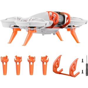 Gimbal Bumper Guard + Height Increasing Tripod for DJI Neo Drone Extension Accessory Kit, Anti-Collision Protect Bar, Landing Gear Increasing Kickstand Protector (Orange)