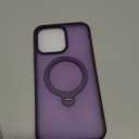 Chicfun 360 O-Ring MagStander for iPhone 14 Pro Max Case with Magnetic Kickstand Ring Holder [Compatible with MagSafe][360Rotate Stand][Military Shockproof] iPhone 14 Pro Max Phone Cover Purple