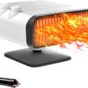 Car Heater, 24V Upgraded Fan Adjustable Speed Low Sound Car Heater That Plugs Into Cigarette Lighter, HOGUWID Car Defroster 2 In 1 Fast Heating & Cool Fan, 360 Degree Rotary Base Portable Car Heater