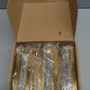 goldenwarm 25 Pack Brass Kitchen Hardware Gold Drawer Pulls - LSJ12GD160 Brushed Gold Cabinet Knobs Square T Bar Dresser Drawer Pulls for Cabinets Bathroom Handles 6-1/4" Hole Centers