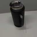 Hydraful 64 oz Tumbler with Handle and Straw - 100% Leak-Proof - Insulated Cup Reusable Stainless Steel Large Water Bottle Travel Mug for Gym, Hiking, and Camping - Gifts for Women Men Him Her (Black)