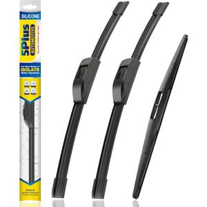 5 PLUS® Silicone Windshield Wipers Replacement for 2015-2019 SUBARU Outback 2014-2018 SUBARU Forester Wiper Blades(Set of 3),Automotive Replacement Windshield Wiper Blades For My Car-26"/17"/14"