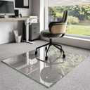Koonmi Glass Chair Mat for Carpet, 40"x48" Thick Office Chair Mat